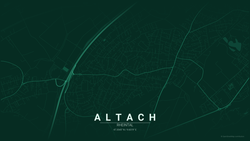 Beispielposter von Altach im Stil Smaragd