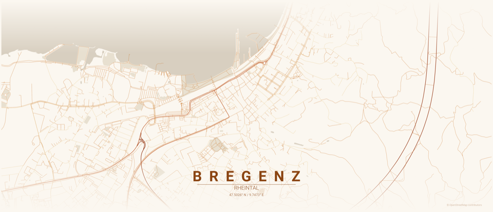 Beispielposter von Bregenz im Stil Herbst